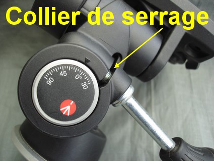 Rotule à coller de serrage